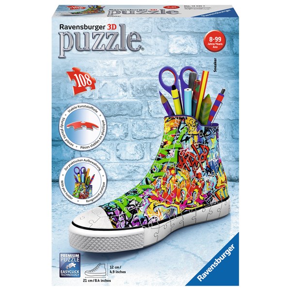 Ravensburger (12535) - "Sneaker Graffiti" - 108 pieces puzzle