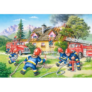 Castorland (B-040025) - "The Firefighters in action" - 40 pieces puzzle