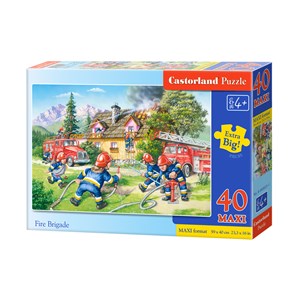 Castorland (B-040025) - "The Firefighters in action" - 40 pieces puzzle