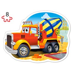 Castorland (B-043040) - "Construction Vehicles" - 8 12 15 20 pieces puzzle