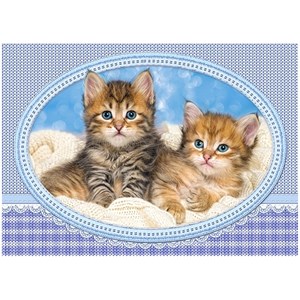 Castorland (B-13111) - "Kittens Curling up on a Blanket" - 120 pieces puzzle