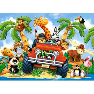 Castorland (B-040131) - "Softies on Safari" - 40 pieces puzzle