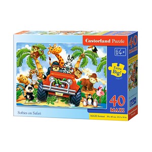 Castorland (B-040131) - "Softies on Safari" - 40 pieces puzzle