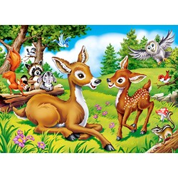 Castorland (B-066049) - "Dear Little Deer" - 60 pieces puzzle