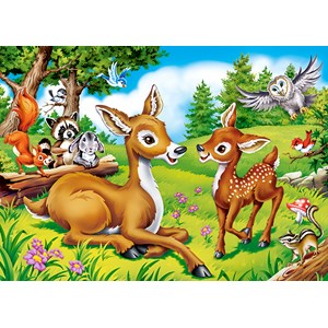 Castorland (B-066049) - "Dear Little Deer" - 60 pieces puzzle
