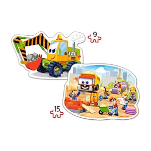 Castorland (B-020065) - "Construction Works" - 9 15 pieces puzzle