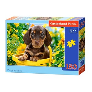 Castorland (B-018161) - "Puppy in Yellow" - 180 pieces puzzle