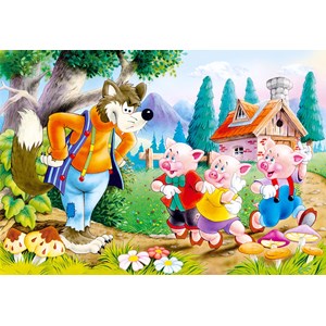 Castorland (B-06519) - "The 3 little pigs" - 60 pieces puzzle