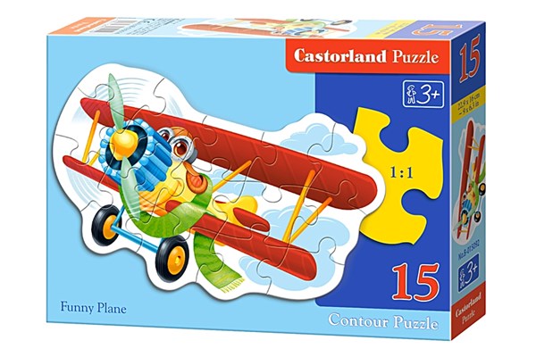Castorland (B-015092) - "Funny Plane" - 15 pieces puzzle
