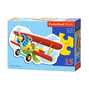 Castorland (B-015092) - "Funny Plane" - 15 pieces puzzle