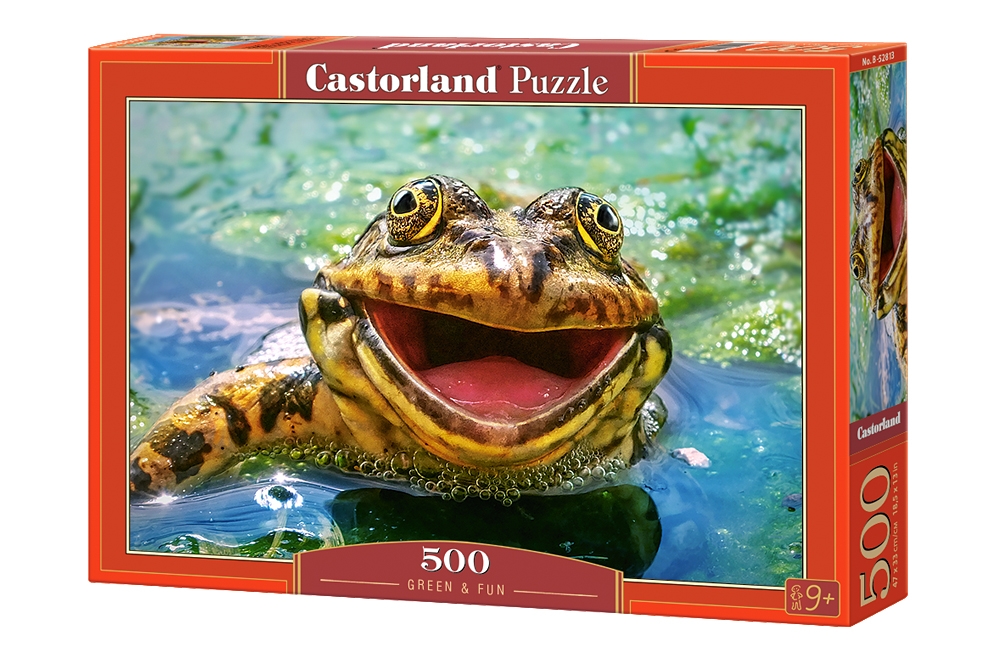 Castorland B-52301 Puzzle 500 Teile Frog Companions 3 Frösche Libelle 
