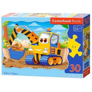 Castorland (B-03464) - "Yellow Digger" - 30 pieces puzzle