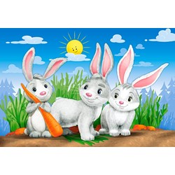 Castorland (B-041046) - "Lovely Animals" - 8 12 15 20 pieces puzzle