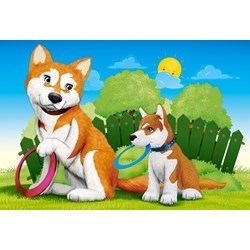 Castorland (B-041046) - "Lovely Animals" - 8 12 15 20 pieces puzzle