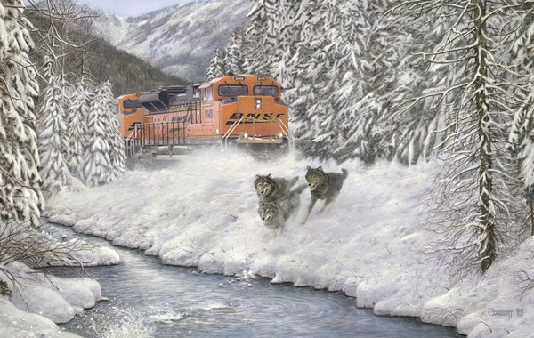 SunsOut (43978) - Greg Garrett: "In Hot Pursuit" - 550 pieces puzzle