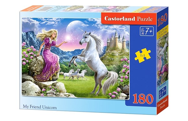 Castorland (B-018024) - "My Friend Unicorn" - 180 pieces puzzle