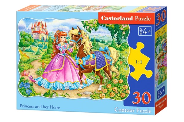 Castorland (B-03617) - "The Princess and her Horse" - 30 pieces puzzle