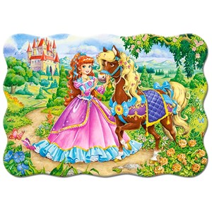 Castorland (B-03617) - "The Princess and her Horse" - 30 pieces puzzle