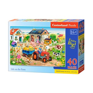Castorland (B-040193) - "Life on the Farm" - 40 pieces puzzle