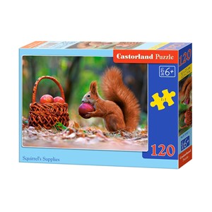 Castorland (B-13302) - "Squirrel's Supplies" - 120 pieces puzzle