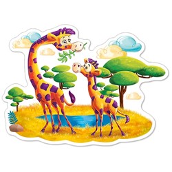 Castorland (B-120178) - "Giraffes in Savanna" - 12 pieces puzzle