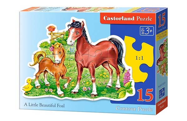 Castorland (B-015023) - "A Little Beautiful Foal" - 15 pieces puzzle