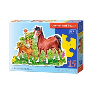 Castorland (B-015023) - "A Little Beautiful Foal" - 15 pieces puzzle