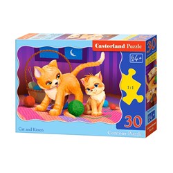 Castorland (B-03709) - "Kittens" - 30 pieces puzzle