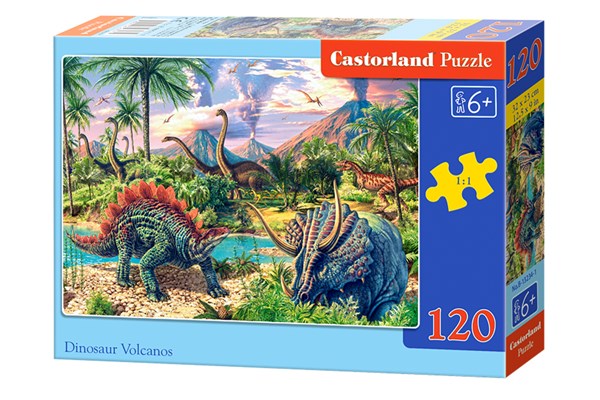 Castorland (B-13234) - "Dinosaurs" - 120 pieces puzzle