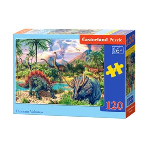 Castorland (B-13234) - "Dinosaurs" - 120 pieces puzzle