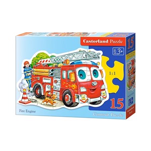 Castorland (B-015078) - "Fire Engine" - 15 pieces puzzle