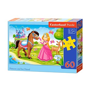 Castorland (B-06816) - "Princess and her Friend" - 60 pieces puzzle