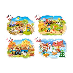 Castorland (B-043019) - "4 Seasons" - 8 12 15 20 pieces puzzle