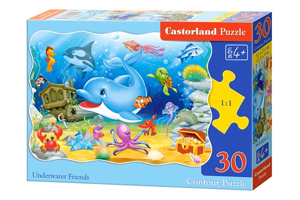 Castorland (B-03501) - "Underwater Friends" - 30 pieces puzzle