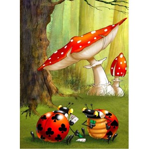 Grafika Kids (00825) - François Ruyer: "Poker" - 300 pieces puzzle