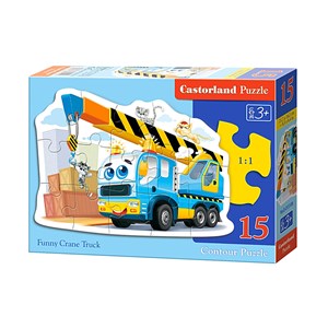 Castorland (B-015108) - "Funny Crane Truck" - 15 pieces puzzle
