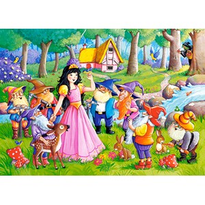 Castorland (B-066032) - "Snow White and the Seven Dwarfs" - 60 pieces puzzle