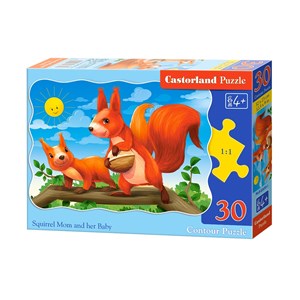 Castorland (B-03693) - "Squirrels" - 30 pieces puzzle