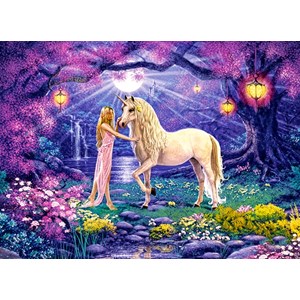Castorland (B-030224) - "Unicorn Garden" - 300 pieces puzzle