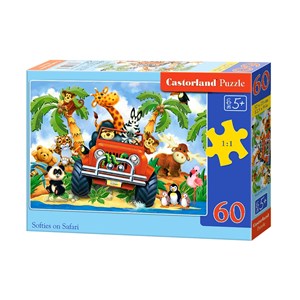 Castorland (B-06793) - "Softies on Safari" - 60 pieces puzzle