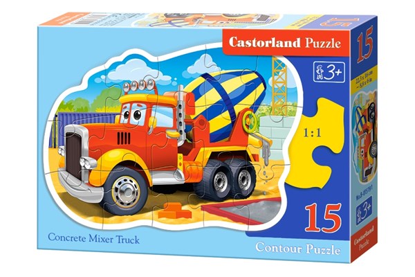 Castorland (B-015191) - "Mixer Truck" - 15 pieces puzzle