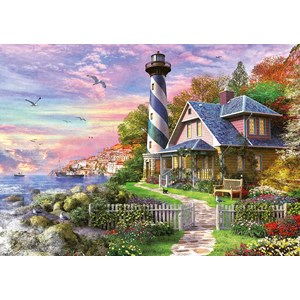 Educa (17740) - "Lighthouse at Rock Bay" - 1000 pieces puzzle