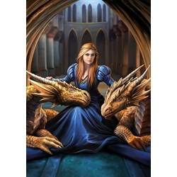 Educa (17692) - Anne Stokes: "Fierce Loyalty" - 1000 pieces puzzle