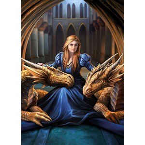 Educa (17692) - Anne Stokes: "Fierce Loyalty" - 1000 pieces puzzle