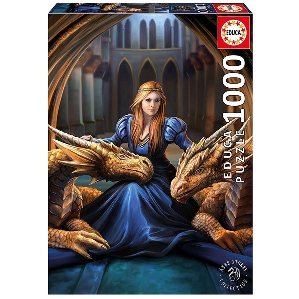 Educa (17692) - Anne Stokes: "Fierce Loyalty" - 1000 pieces puzzle