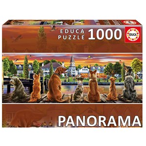 Educa (17689) - "Dogs on the quay" - 1000 pieces puzzle