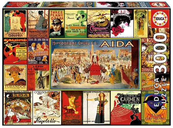 Educa (17676) - "Collage of operas" - 3000 pieces puzzle