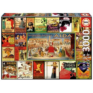 Educa (17676) - "Collage of operas" - 3000 pieces puzzle