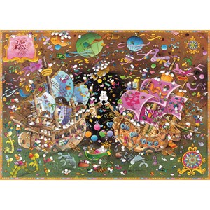 Heye (29699) - Guillermo Mordillo: "The Kiss" - 2000 pieces puzzle