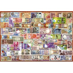 Educa (17659) - "World banknotes" - 1000 pieces puzzle